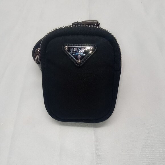 PRADA Tessuto Nylon Pocket Wristlet Pouch – Black - Picture 1 of 15